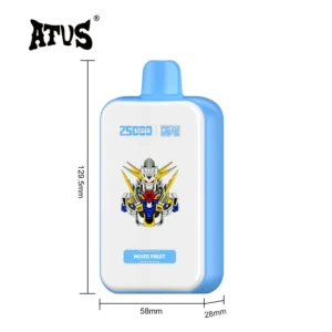 ATVS 25000 pahvi, 100 originaali ühekordse kasutusega vape hulgimüük 28 ml õli mahutavus 1000 mAh aku 5 nikotiini hulgi Osta kuumalt 2024 10