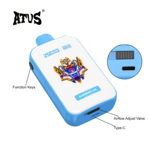 ATVS 25000 pahvi, 100 originaali ühekordse kasutusega vape hulgimüük 28 ml õli mahutavus 1000 mAh aku 5 nikotiini hulgi Osta kuumalt 2024 9