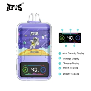 ATVS 30000 Puffs Jednorazowy Vape Hurtowo Kup 30ml Pojemność oleju 1000mAh Bateria 5 Nikotyna Cyfrowy ekran 11