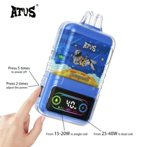 ATVS 30000 Puffs Jednorazowy Vape Hurtowo Kup 30ml Pojemność oleju 1000mAh Bateria 5 Nikotyna Cyfrowy ekran 12