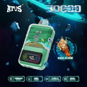 ATVS 30000 Puffs Jednorazowy Vape Hurtowo Kup 30ml Pojemność oleju 1000mAh Bateria 5 Nikotyna Cyfrowy ekran 4