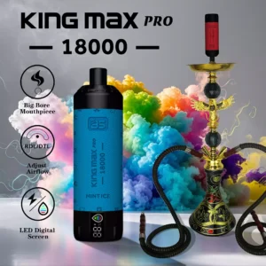 BREZE BS King Max Pro 18000 Puffs Vape desechable Pen Venta al por mayor Capacidad de 24 ml y pantalla digital Nicotina 1% 2% (13)