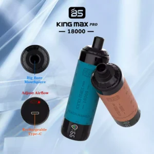 BREZE BS King Max Pro 18000 Puffs Vape Pen desechable Capacidad al por mayor 24 ml y pantalla digital Nicotina 1 2 2