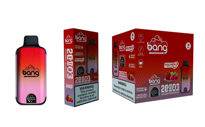 Bang 20000 Puffs Tela Digital Novo Produto Display LED Vape Descartável 0 2 3 5 Nicotina Bang 20000 Puffs Recarregável 13