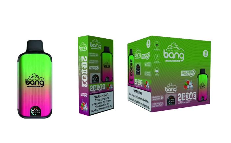 Bang 20000 Puffs Tela Digital Novo Produto Display LED Vape Descartável 0 2 3 5 Nicotina Bang 20000 Puffs Recarregável 14