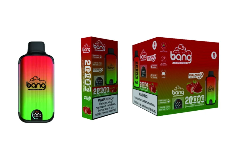 Bang 20000 Puffs Tela Digital Novo Produto Display LED Vape Descartável 0 2 3 5 Nicotina Bang 20000 Puffs Recarregável 16