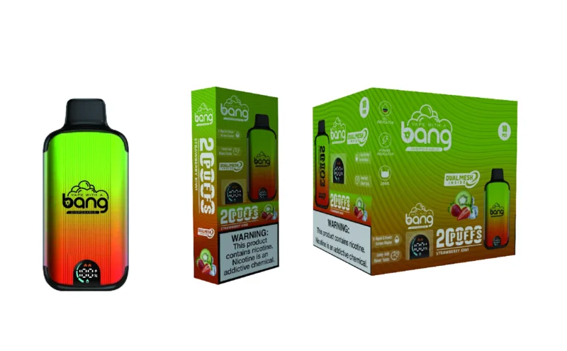 Bang 20000 sopros Tela Digital Novo Produto Display LED Vape descartável 0 2 3 5 Nicotina Bang 20000 sopros recarregáveis ​​3