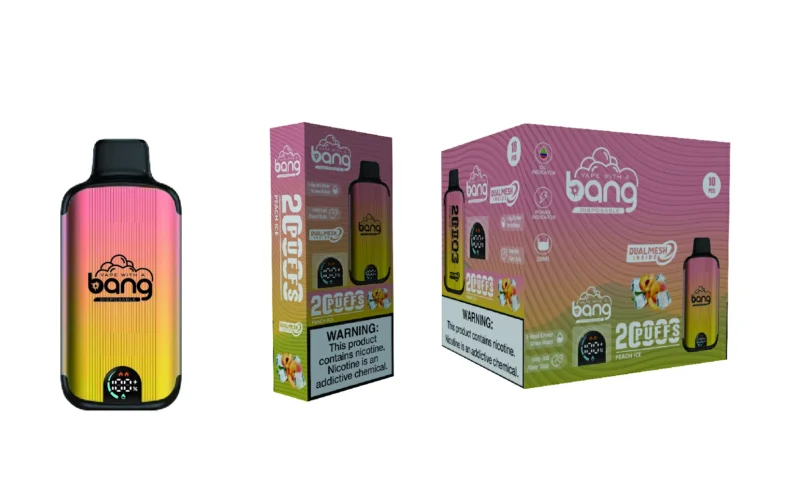 Bang 20000 Puffs Tela Digital Novo Produto Display LED Vape Descartável 0 2 3 5 Nicotina Bang 20000 Puffs Recarregáveis ​​4