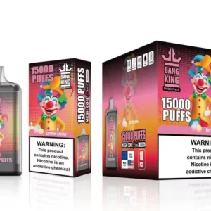 Bang King 15000 Puffs Vape descartáveis ​​atacado 0 2 3 5 Baixa nicotina 25ml Pod pré-preenchido 1.0ohm Mesh Coil 650mah Bateria recarregável 20