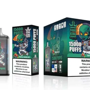 Bang King 15000 sopros descartáveis ​​Vape atacado 0 2 3 5 baixa nicotina 25ml pré-preenchida vagem 1.0ohm Mesh Coil 650mah bateria recarregável 5