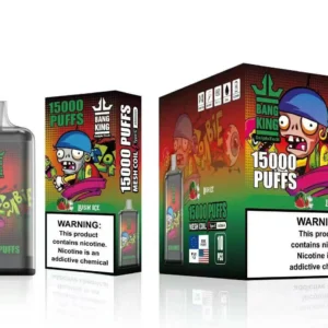 Bang King 15000 sopros descartáveis ​​Vape atacado 0 2 3 5 baixa nicotina 25ml pré-preenchida vagem 1.0ohm Mesh Coil 650mah bateria recarregável 7
