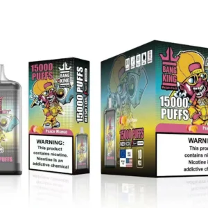 Bang King 15000 sopros descartáveis ​​Vape atacado 0 2 3 5 baixa nicotina 25ml pré-preenchida vagem 1.0ohm Mesh Coil 650mah bateria recarregável 9