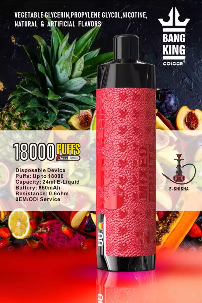 Bang King Shisha 18000 Puffs DTL Screen 5