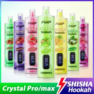 FIHP Shisha Hookah 15000 Pro vienkartinis Vape Pen įkraunamas 6 nikotinas 10 skonių su tinklelio ritė Originali gamyklinė didmeninė prekyba 1