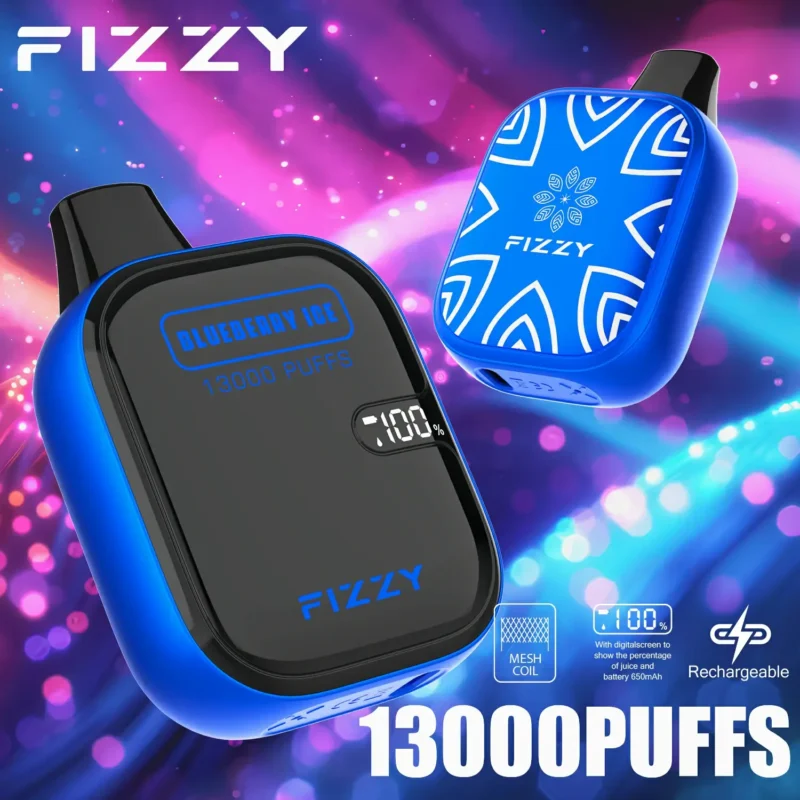 Fizzy Boom 13000 Puffs Bar Одноразова ручка для вейпів 2 5 Нікотин оптом Одноразові вейпи Оригінальний заводський склад ЄС 15