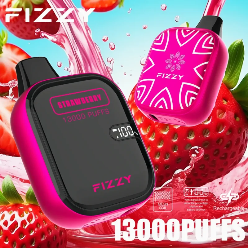 Fizzy Boom 13000 Puffs Bar Одноразова ручка для вейпів 2 5 Нікотин оптом Одноразові вейпи Оригінальний заводський склад ЄС 5