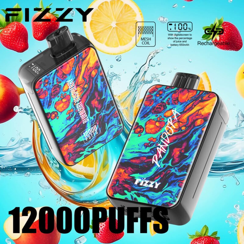 Fizzy Pandora 12000 Puff Disposable Vape EU Warehouse Електронні сигарети 2 5 Nicotine 650mah Акумуляторна батарея оптом Купуйте оптом одноразові Vape 2024 Hot 10