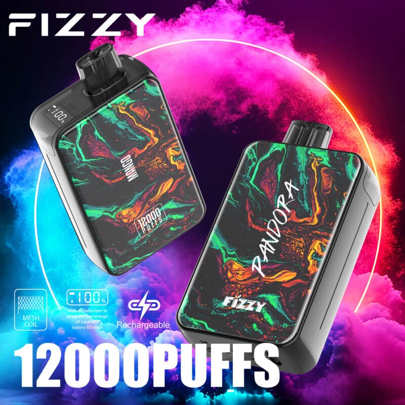 Fizzy Pandora 12000 Puff Disposable Vape EU Warehouse Електронні сигарети 2 5 Nicotine 650mAh Акумуляторна батарея Купуйте оптом Одноразові Vape 2024 Hot 6