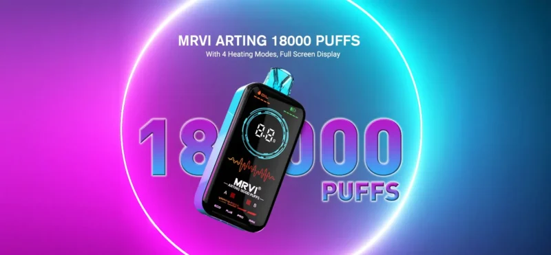 MRVI Arting 18000 Puffs 2% 5% Nicotine Dual Mesh Coil Wholesale Disposable Vape Pen With Display Screen 2024 Newest Hot (13)