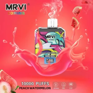 MRVI Coming 10000 PUFFS Jednorazowy Vape 19ml 2 3 5 Cyfrowy wyświetlacz o niskiej zawartości nikotyny Oryginalny Hurtownie Jednorazowe Vape 4