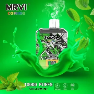 MRVI Coming 10000 PUFFS Jednorazowy Vape 19ml 2 3 5 Cyfrowy wyświetlacz o niskiej zawartości nikotyny Oryginalny Hurtownie Jednorazowe Vape 9