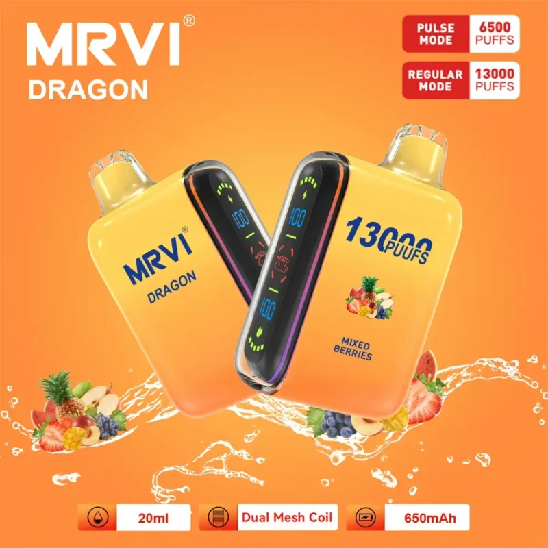 Mrvi Dragon 13000 Puffs 650mAh nabíjateľná batéria Veľkoobchodná jednorazová vape 1