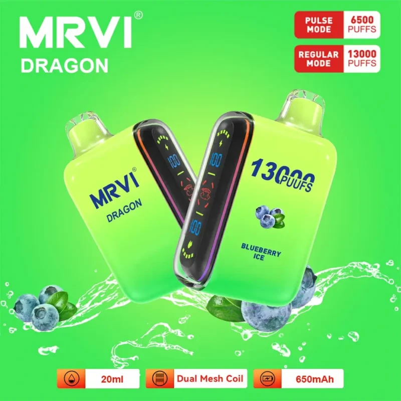 Mrvi Dragon 13000 Puffs 650mAh nabíjateľná batéria Veľkoobchodná jednorazová Vape 10