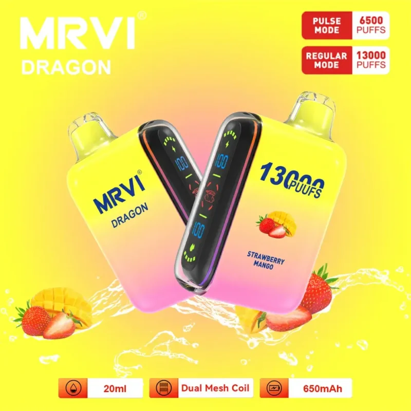 Mrvi Dragon 13000 Puffs 650mAh nabíjateľná batéria Veľkoobchodná jednorazová Vape 13