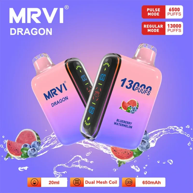 Mrvi Dragon 13000 Puffs 650mAh nabíjateľná batéria Veľkoobchodná jednorazová Vape 4