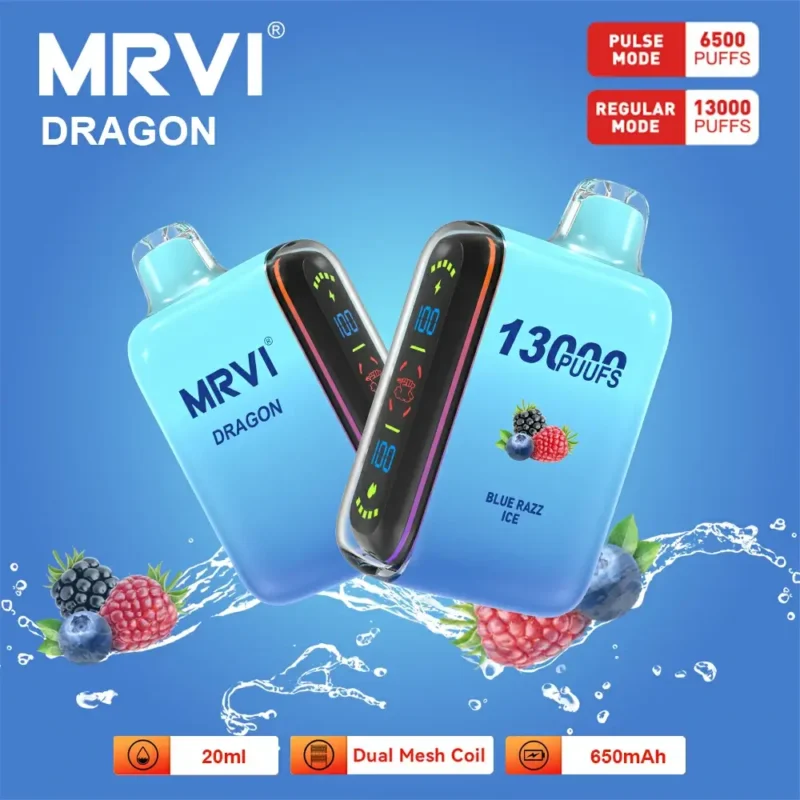 Mrvi Dragon 13000 Puffs 650mAh nabíjateľná batéria Veľkoobchodná jednorazová Vape 6