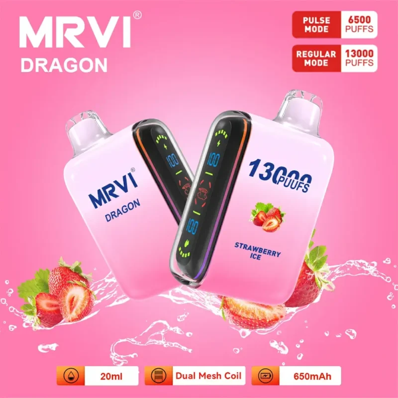 Mrvi Dragon 13000 Puffs 650mAh nabíjateľná batéria Veľkoobchodná jednorazová Vape 7