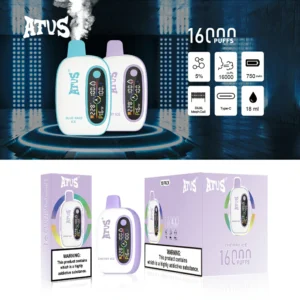 Novinka 15 příchutí ATVS 16000 Puffs 18ml 750mAh Jednorázová vape Velkoobchod Original Factory 2 5 Nikotin 19