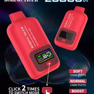 2024 New Arrival Boring Tiger 25000 Puffs Wholesale Disposable Vapes Buy Bulk 5 Nicotine LCD Display Long term Vape 17 Flavors Option 6