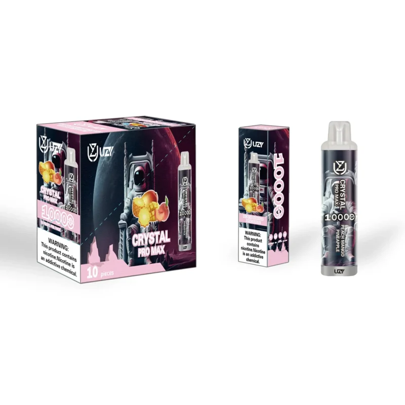 UZY Crystal Pro Max 10000 Puffs Bulk Buy 0 2 3 5 Nikotin 16 ML 20 Flavor za ponovno polnjenje TypeC Veleprodajno pero za enkratno uporabo Super Nizka cena 17