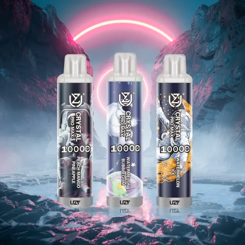 UZY Crystal Pro Max 10000 Puffs Nakup v velikem obsegu 0 2 3 5 Nikotin 16ML 20 Okus za ponovno polnjenje TypeC Veleprodajno pero za enkratno uporabo Vapes Super nizka cena 19