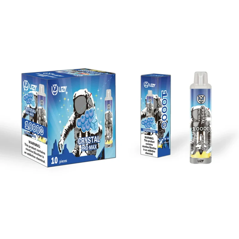 UZY Crystal Pro Max 10000 Puffs Nakup v velikem obsegu 0 2 3 5 Nikotin 16ML 20 Okus za ponovno polnjenje TypeC Veleprodajno pero za enkratno uporabo Vapes Super nizka cena 22