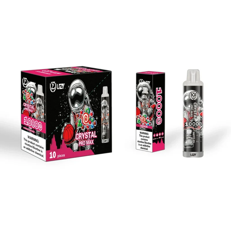 UZY Crystal Pro Max 10000 Puffs Bulk Buy 0 2 3 5 Nikotin 16 ML 20 Okus za ponovno polnjenje TypeC Veleprodajno pero za enkratno uporabo Vapes Pen Super nizka cena 26