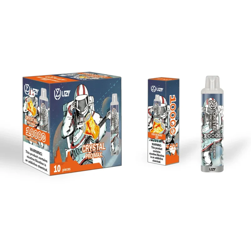 UZY Crystal Pro Max 10000 Puffs Nakup v velikem obsegu 0 2 3 5 Nikotin 16 ml 20 Okus za ponovno polnjenje TypeC Veleprodajno pero za enkratno uporabo Vapes Super nizka cena 29