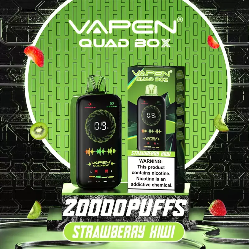 VAPEN QUAD BOX 20000 PUFFS Bulk Koop Oplaadbaar 2 5 Laag nicotinegehalte 28 ML Groothandel Wegwerpvapes LED-licht 2024 Heet elektronische sigaret 1