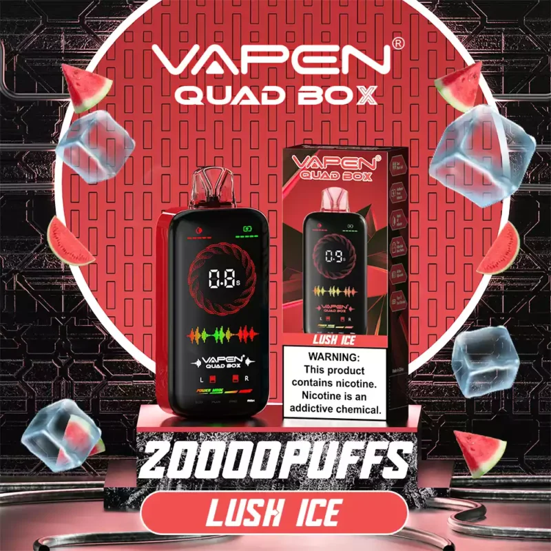 VAPEN QUAD BOX 20000 PUFFS Bulk Koop oplaadbaar 2 5 Laag nicotinegehalte 28 ML Groothandel Wegwerpvapes LED-licht 2024 Hot elektronische sigaret 17