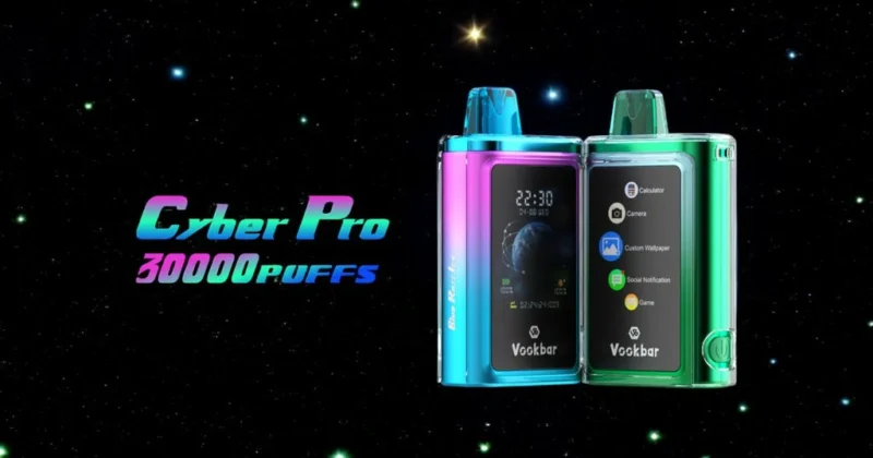 Vookbar Cyber Pro 30000 Puffs Wholesale Disposable Vapes SNS Message Bluetooth Connect 5 Nicotine 2024 New Arrival 20 Flavors 1