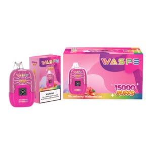 Цифровая коробка Waspe 15000 Puffs, оптовая продажа, одноразовая ручка для вейпа, перезаряжаемая, 0, 2, 3, 5, никотин, 22 мл, ЖК-дисплей 1
