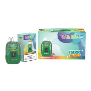Цифровая коробка Waspe 15000 Puffs, оптовая продажа, одноразовая ручка для вейпа, перезаряжаемая 0, 2, 3, 5, никотин, 22 мл, ЖК-дисплей 2