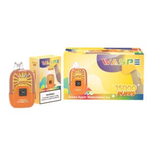 Цифровая коробка Waspe 15000 Puffs, оптовая продажа, одноразовая ручка для вейпа, перезаряжаемая 0, 2, 3, 5, никотин, 22 мл, ЖК-дисплей 5