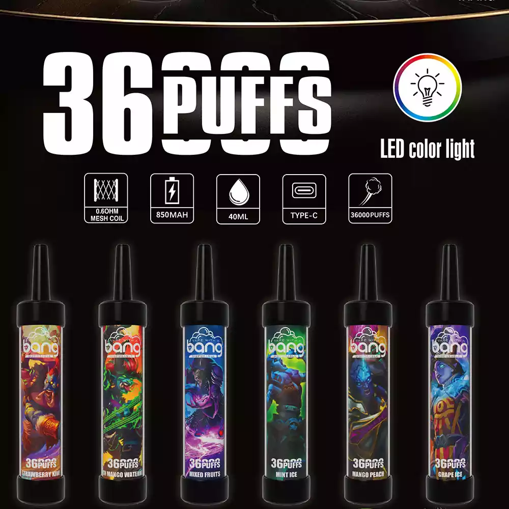 Waar kunt u Bang Shisha 36000 trekjes tegen bulkprijzen kopen