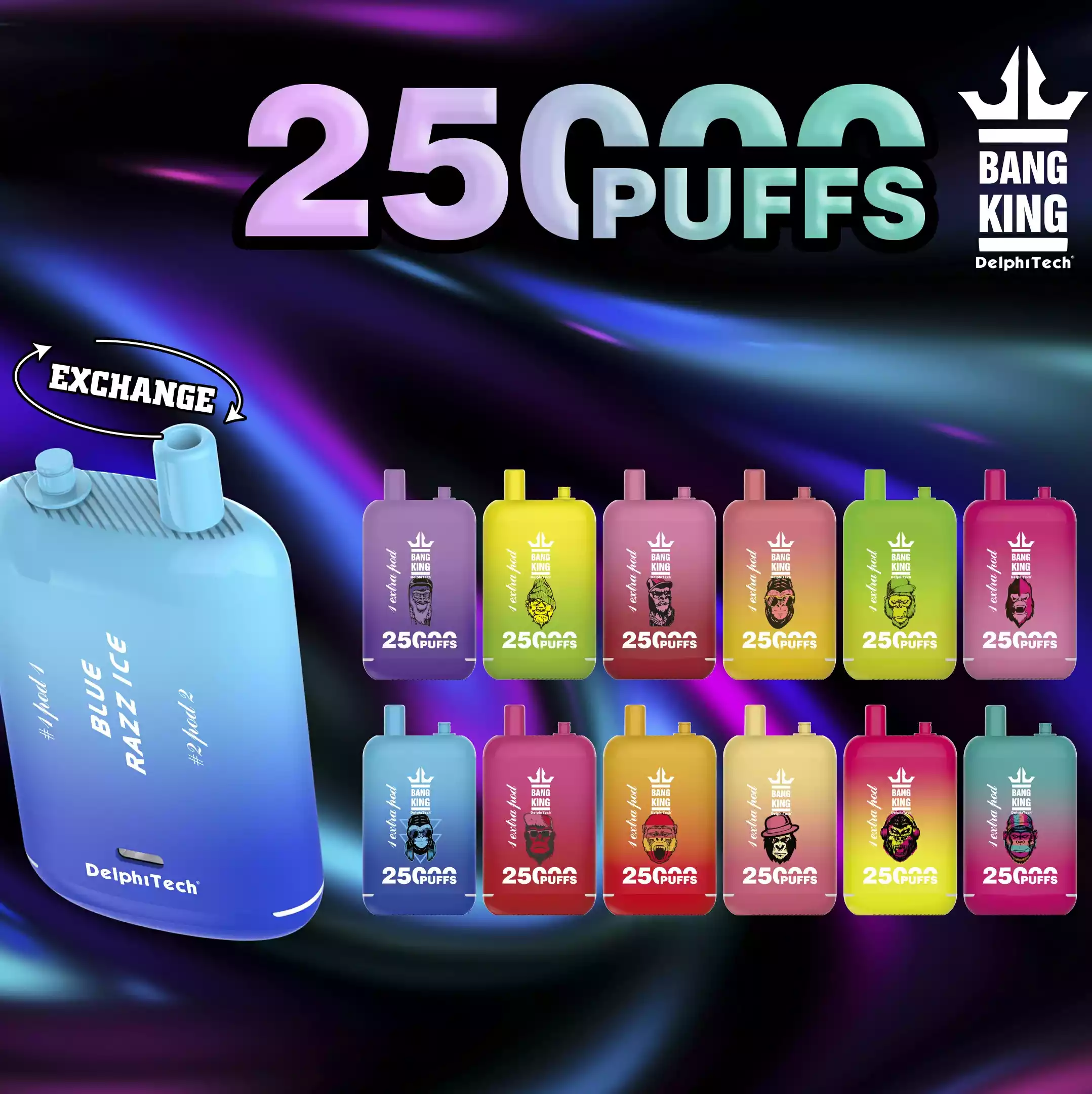 Dove acquistare i vaporizzatori Bang King 25000 Puffs Dual Flavor in grandi quantità 2