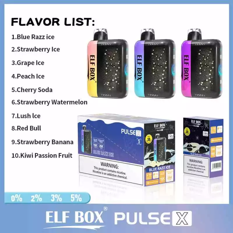 Elf Box Pulse X 25000 Puffs Μίας χρήσης Vape Χονδρική (4)