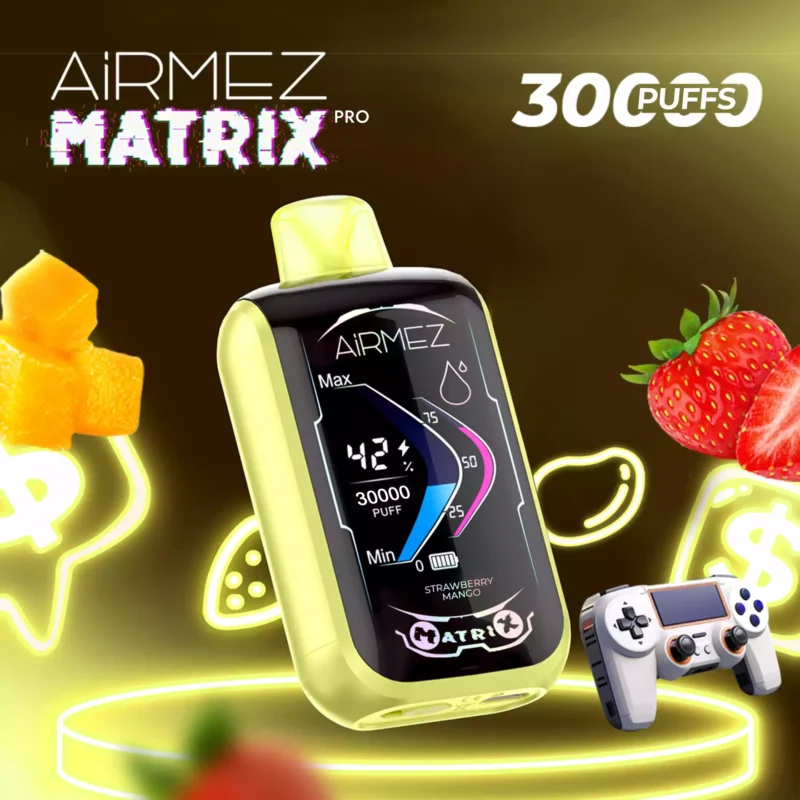 Airmez Matrix Pro Pen Vape Pen 30000 Puffs Baterie reîncărcabilă tip C cu bobină dublă cu plasă 2