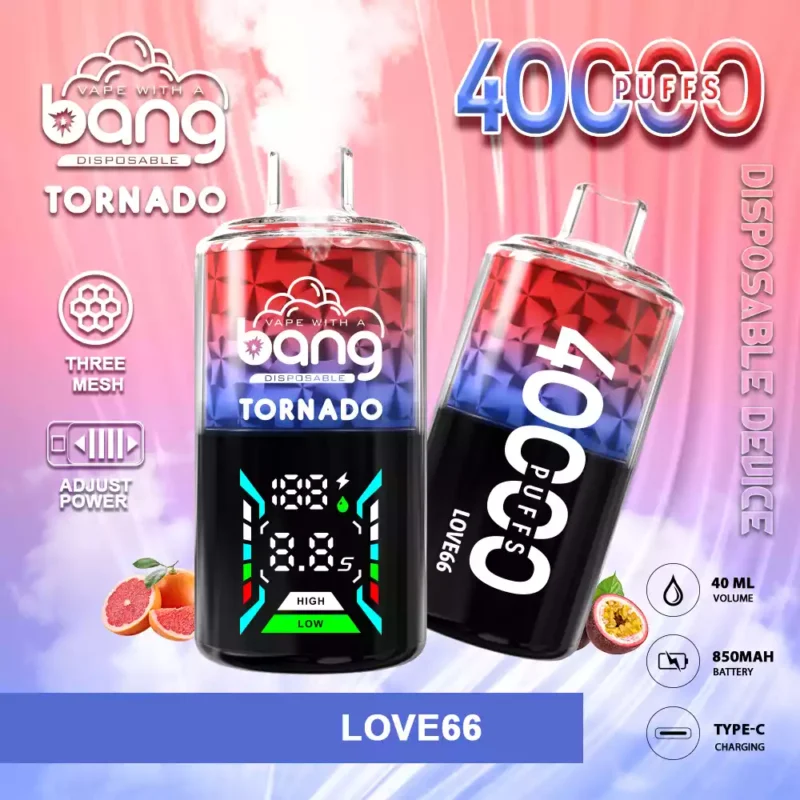 Vapes monouso Bang 40000 puff all'ingrosso con liquido elettronico da 40 ml e molteplici dosaggi di nicotina (4)