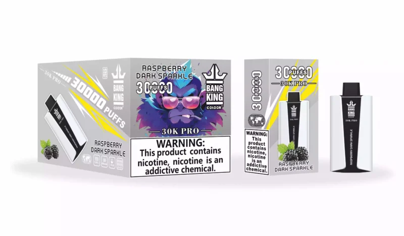 Wysokiej jakości jednorazowy długopis Vape Bang King 30000 Puffs Pro z 36 ml płynnym akumulatorem E i wieloma opcjami nikotynowymi 3 skalowane